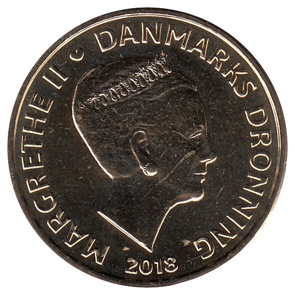 Дания 20 крон 2018 год (UNC)