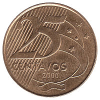 Бразилия 25 сентаво 2000 год