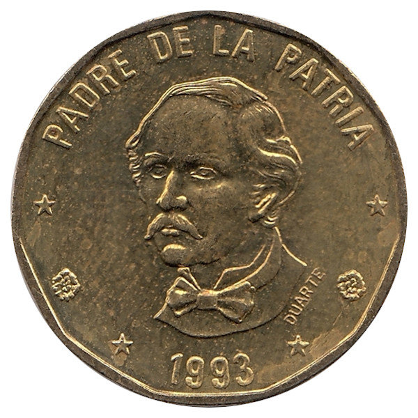 Доминиканская Республика 1 песо 1993 год
