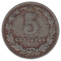 Аргентина 5 сентаво 1926 год