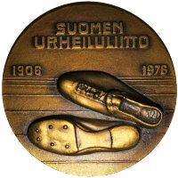 Финляндия настольная спортивная медаль «Suomen Urheiluliitto» 1976 год