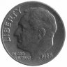 США 10 центов 1966 год