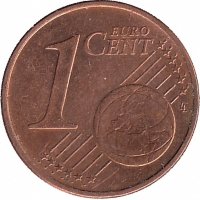 Литва 1 евроцент 2016 год