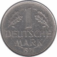 ФРГ 1 марка 1971 год (F)