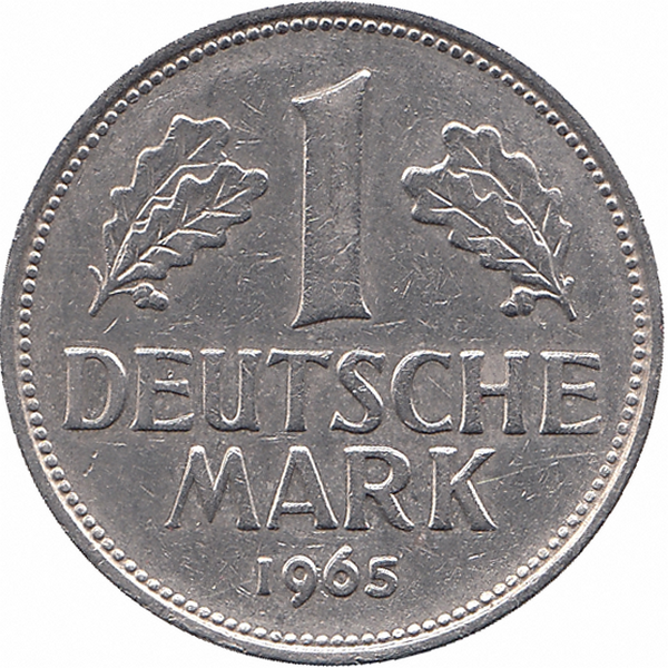 ФРГ 1 марка 1965 год (G)