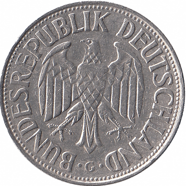 ФРГ 1 марка 1965 год (G)