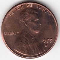 США 1 цент 1979 год (D)