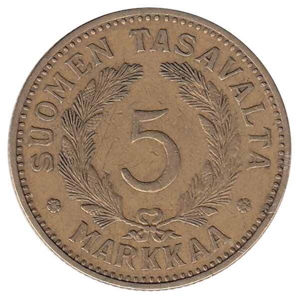Финляндия 5 марок 1936 год