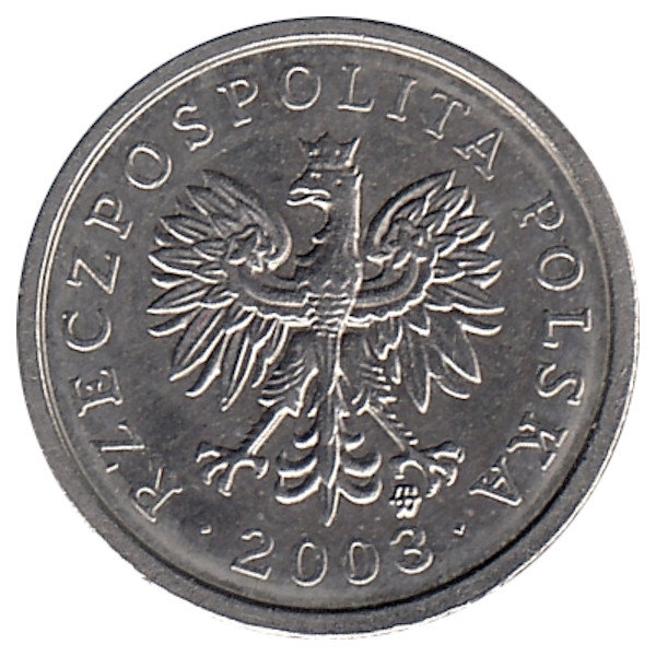 Польша 10 грошей 2003 год