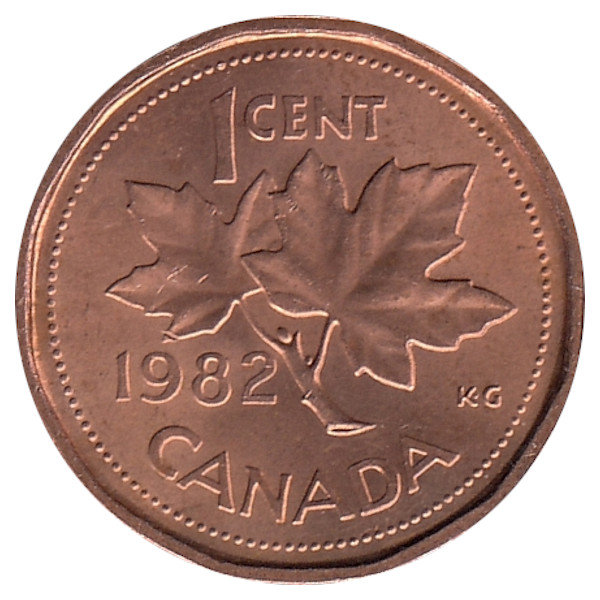 Канада 1 цент 1982 год