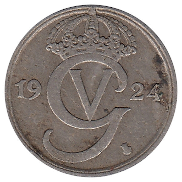 Швеция 10 эре 1924 год 