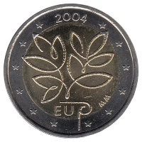 Финляндия 2 евро 2004 год (UNC)