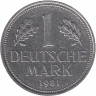 ФРГ 1 марка 1981 год (D)