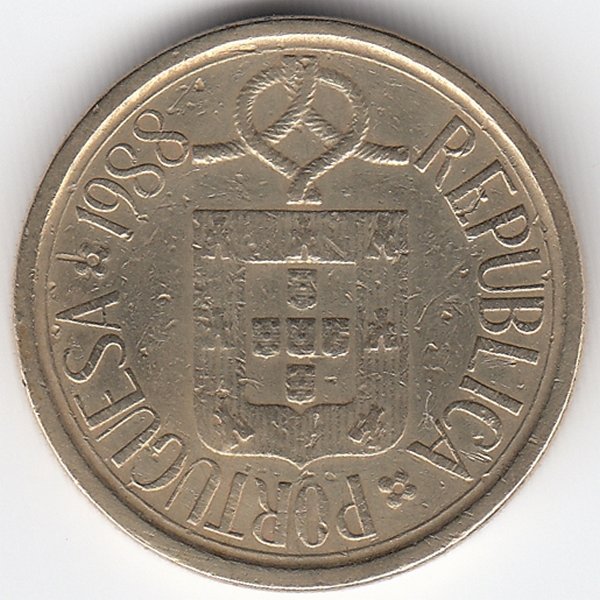Португалия 5 эскудо 1988 год