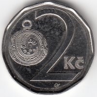 Чехия 2 кроны 2001 год
