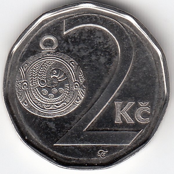 Чехия 2 кроны 2001 год