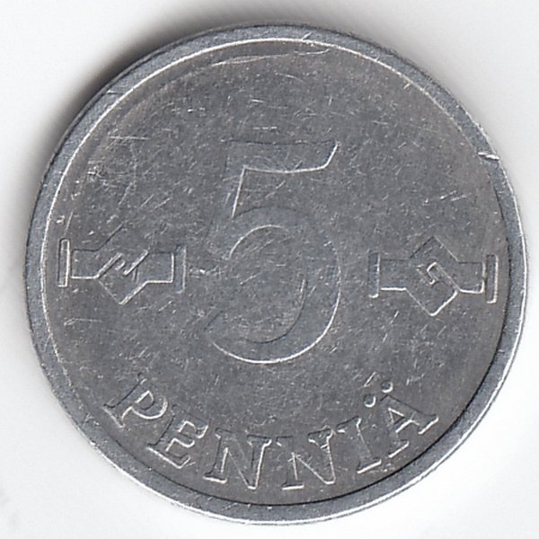 Финляндия 5 пенни 1978 год