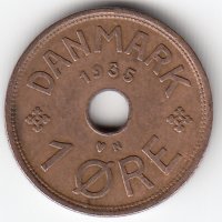 Дания 1 эре 1935 год