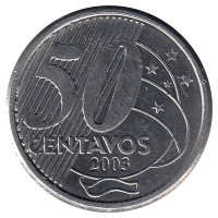 Бразилия 50 сентаво 2003 год