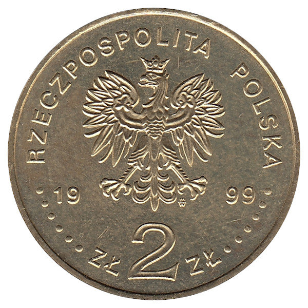 Польша 2 злотых 1999 год