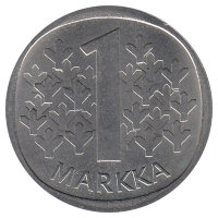 Финляндия 1 марка 1970 год 