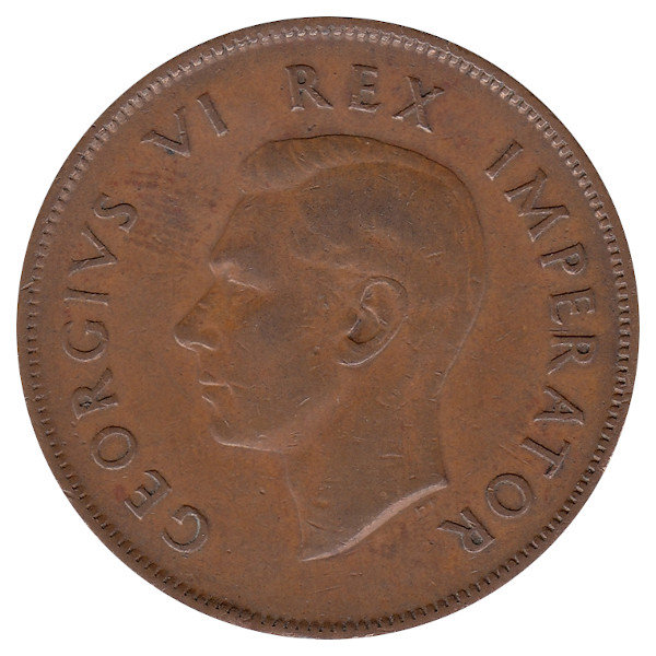 ЮАР 1 пенни 1942 год (точка после даты)