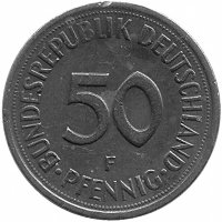 ФРГ 50 пфеннигов 1981 год (F)