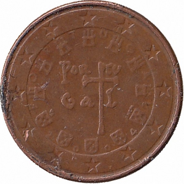 Португалия 1 евроцент 2004 год