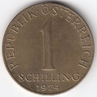 Австрия 1 шиллинг 1974 год