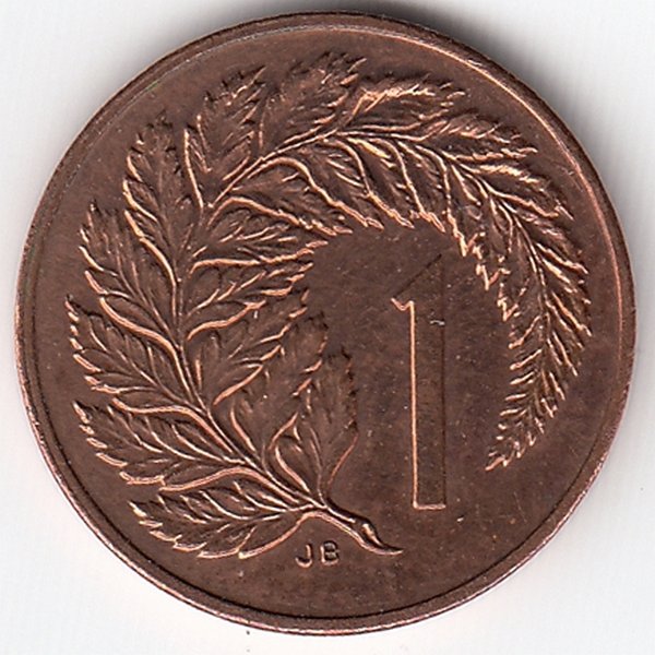 Новая Зеландия 1 цент 1987 год