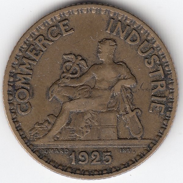 Франция 1 франк 1925 год