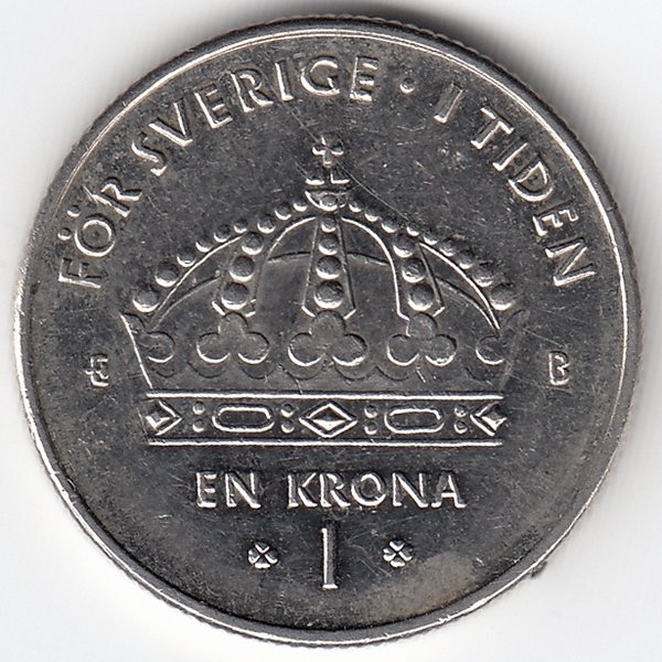 Швеция 1 крона 2001 год