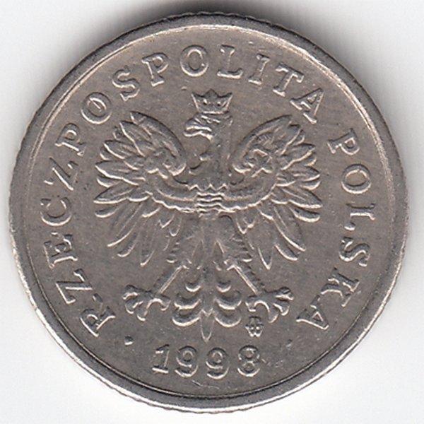 Польша 10 грошей 1992 год