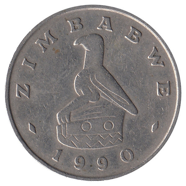 Зимбабве 50 центов 1990 год