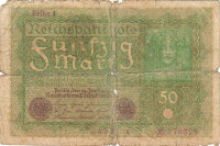 Банкнота 50 марок 1919 года. Германия