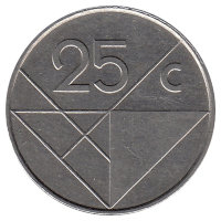 Аруба 25 центов 2000 год