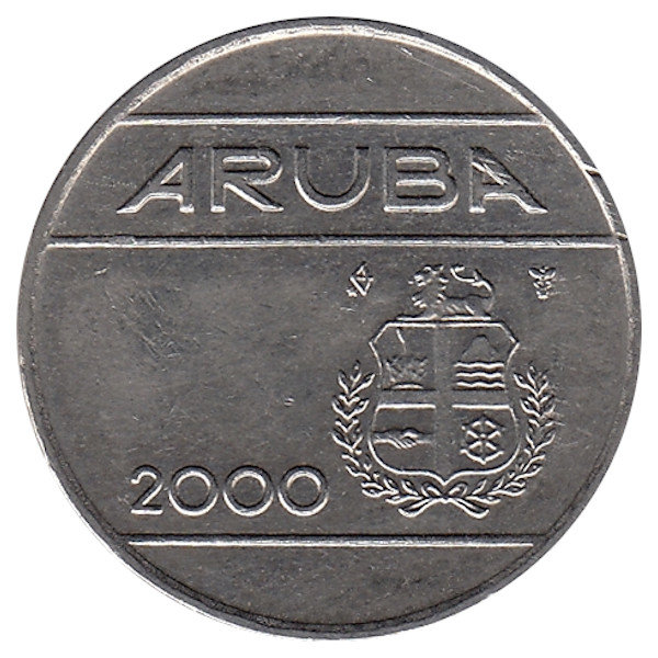 Аруба 25 центов 2000 год