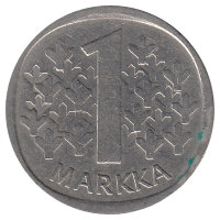 Финляндия 1 марка 1975 год