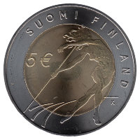 Финляндия 5 евро 2005 год (UNC)