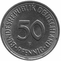 ФРГ 50 пфеннигов 1982 год (F)