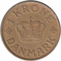Дания 1 крона 1939 год