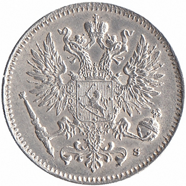Финляндия (Великое княжество) 50 пенни 1917 год (корона)