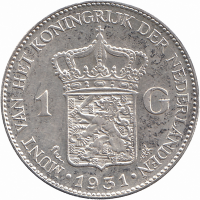 Нидерланды 1 гульден 1931 год