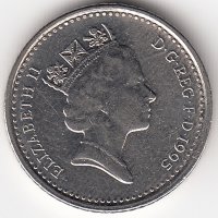 Великобритания 5 пенсов 1995 год