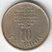 Португалия 10 эскудо 1987 год