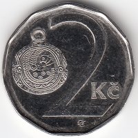 Чехия 2 кроны 2003 год