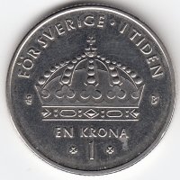 Швеция 1 крона 2001 год (UNC)