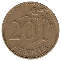 Финляндия 20 пенни 1974 год