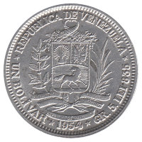 Венесуэла 1 боливар 1954 год