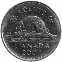 Канада 5 центов 2007 год
